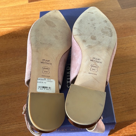 Stuart Weitzman Flats | Size 10 | Candy Pink Suede - Picture 6 of 6
